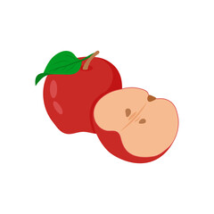 Apple, Kitchen Vector Illustration Isolated