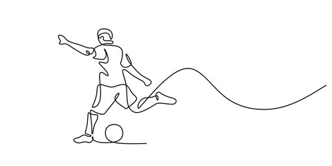 Continuous one line drawing of a boxer delivering a punch. Representation of determination, power, and martial arts.