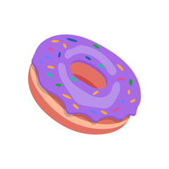Donut, Sweets Vector Illustration Isolated