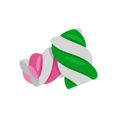 Marshmallow, Sweets Vector Illustration Isolated