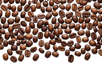 Obraz premium PNG A lot of brown coffee beans backgrounds food