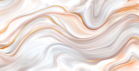 Fototapeta premium Abstract marble pattern with blush pink and gold accents, featuring smooth flowing lines and luxurious feel. Perfect for backgrounds and design projects