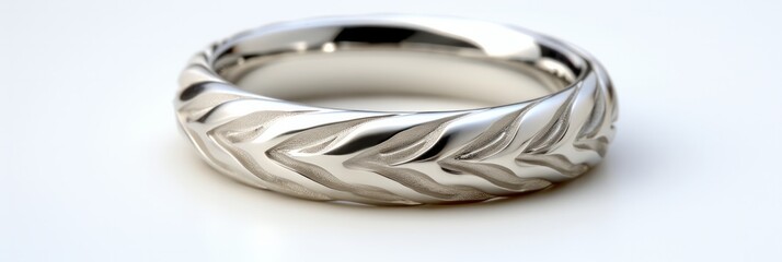 Intricate algorithmic design comes to life in a stunning 3D-printed platinum bracelet. Generative AI