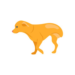 Disabled Dog, Disability Vector Illustration Isolated