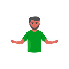 Both, Hands, Amputated, Disability Vector Illustration Isolated