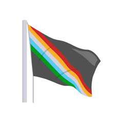Disability, Pride, Flag, Disability Vector Illustration Isolated