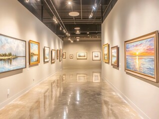 Tranquil Gallery: A Serene Collection of Landscape Paintings