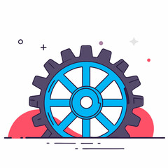 Obraz premium gear wheels isolated