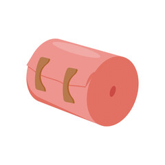 Crepe Bandage, Medicine Flat Vector Illustration - Isolated