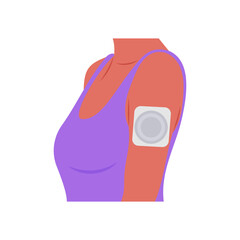 Patches, Medicine Flat Vector Illustration - Isolated