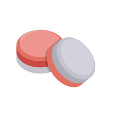 Layered Pills, Medicine Flat Vector Illustration - Isolated