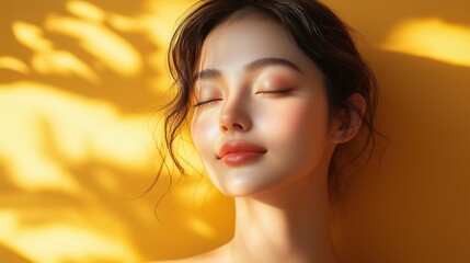 The beauty of tranquility under golden light and shadow