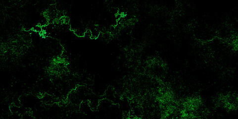 Background with dark green rough grainy stone veined marble stucco tile decorative texture background design. Glowing fractal digital art design vector design. Abstract Black and Green Grunge. 