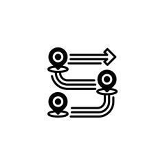 Roadmap line icon. Universal creative premium symbol. Vector sign icon logo template. Vector illustration