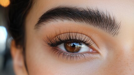 Obraz premium The Art of Eye Makeup with Bright and Favorable Eyes