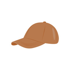 Fototapeta premium Visor Cap, Fitness Flat Vector Illustration Isolated