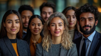 Obraz premium Diverse business team portrait.