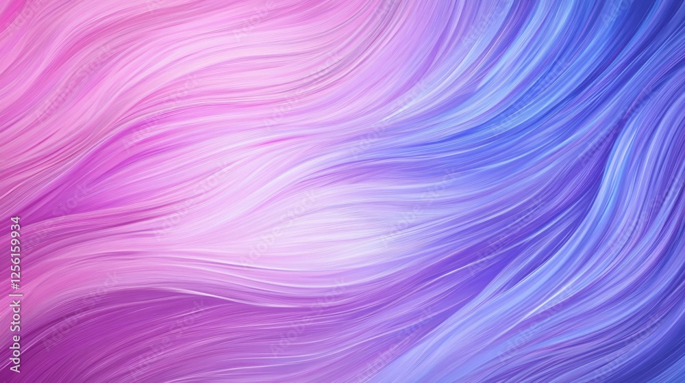 Wall mural a flowing abstract design in shades of pink and blue, creating a soothing and harmonious visual expe