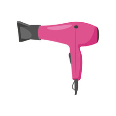 Hair Dryer, Beauty and Spa Vector isolated Illustration