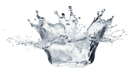 PNG Crown water Liquid splash transparent white background refreshment splattered.