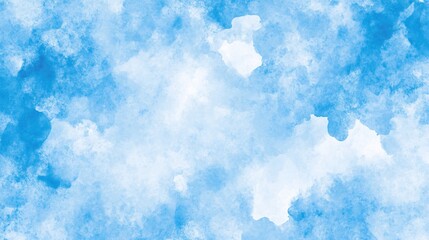 Fototapeta premium A serene blue abstract watercolor texture, evoking calmness and tranquility.