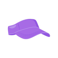 Fototapeta premium Visor Cap, Summer Flat Vector Illustration. Isolated