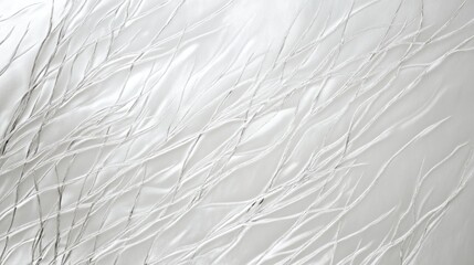 Abstract White Branches on Textured Surface