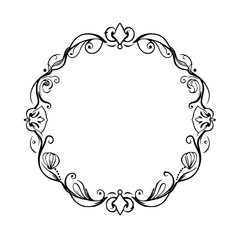 Elegant Floral Frame
