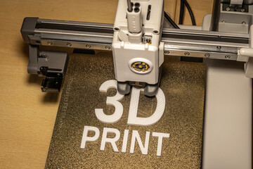 3d printer creating text