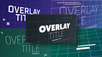3D Animated Text Display | 3D Motion Titles with Control Panels