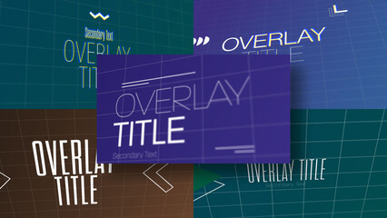 3D Elegant Motion Titles | 3D Motion Titles with Control Panels