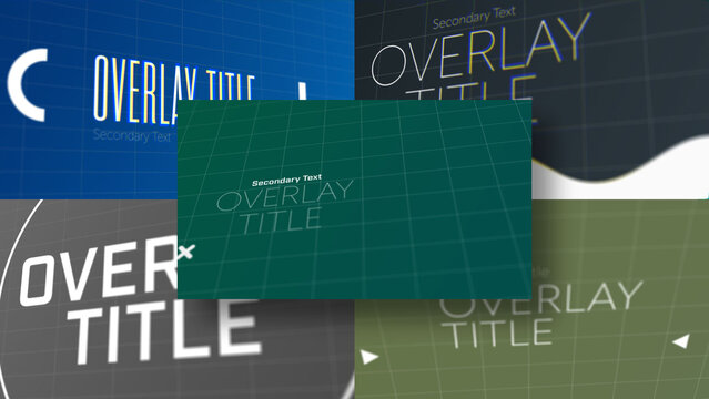 3D Modern Title Reveal | 3D Motion Titles with Control Panels