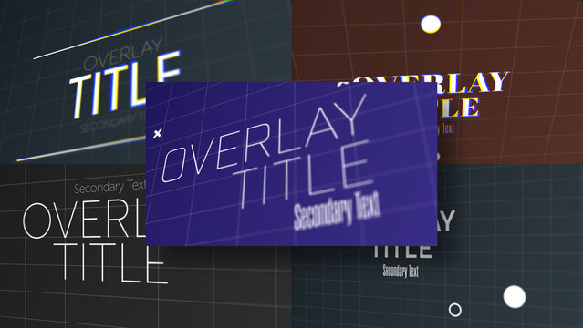 3D Professional Business Presentation | 3D Motion Titles with Control Panels