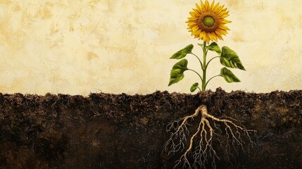 Morning Dew on Young Sunflower Leaves