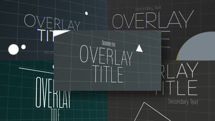 3D Simple Title Design | 3D Motion Titles with Control Panels