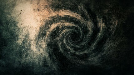 Fototapeta premium Abstract Dark Swirling Background with Textured Spiral Pattern