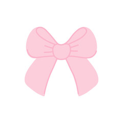 Elegant pink ribbon bow design perfect for festive decorations and gift wrapping