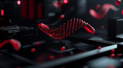 Exploring the future of genetics with advanced genome sequencing technology. Generative AI