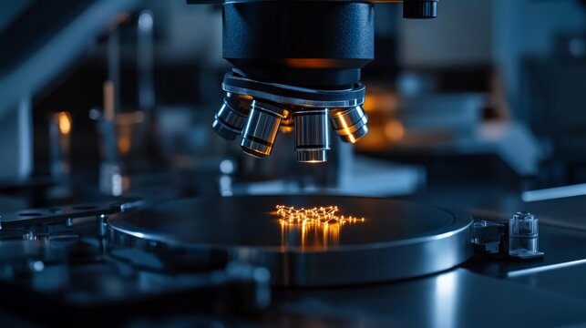 Innovative technology scanning digital DNA strands with advanced genome sequencing. Generative AI