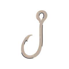 Empty Fish Hook Cartoon Single Symbol