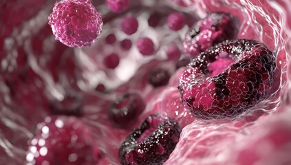 Digestive tract malignancy shown through colon cancer visualization.