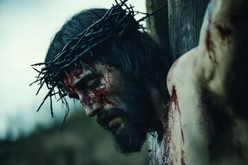 blooded jesus on cross