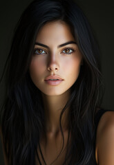 Fototapeta premium The natural beauty portrait photo model at a session