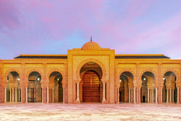 Obraz premium Mosque Malik ibn Anas in Carthage, Tunisia, North Africa