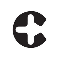 A creative vector logo design with "C" letter.