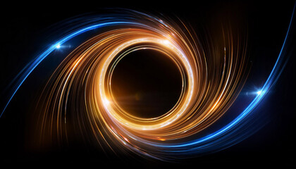 circle light effect background swirl glow magic line trail light effect motion