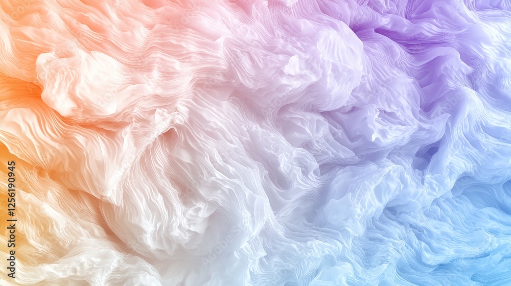 Poster a colorful, abstract background with a white and blue swirl