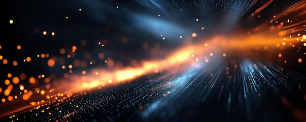 Digital background perfect for tech processes, neural networks, artificial intelligence, data transfer and encryption, digital archives, sound and graphic presentations, science, education, etc. 