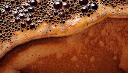 coffee foam texture and background