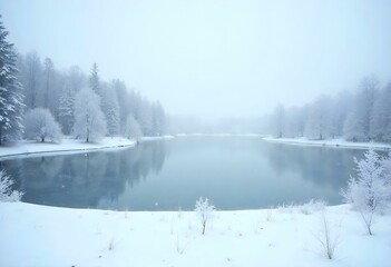 winter scene - Generative AI